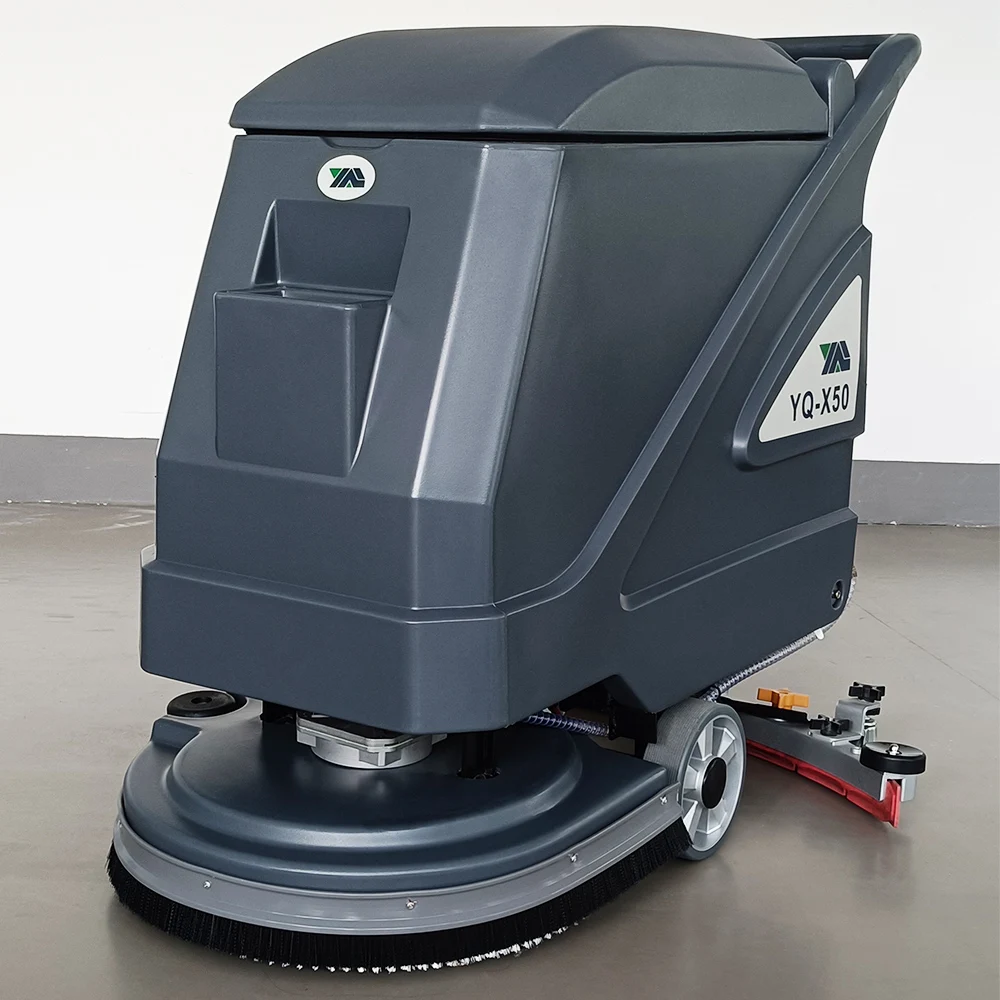 

Hand Push Model YQ-Floor Scrubber Dryer Cleaning Scrubbing Machines With Battery For Airport