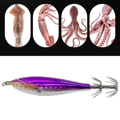 Luminous Fishing Bait Octopus Cuttlefish Fishing Bait Squid Hook Lure Hook Fishing Tackles Squid Jig Baits for Fishing
