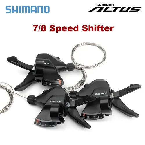 Shimano-palanca de cambios para bicicleta de montaña, SL-M315, 7 y 8 velocidades, Altus, RD-M310, desviador trasero, 21S, 24V, 3S