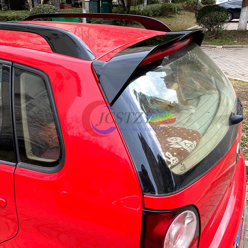 For VW Polo 4 MK4 9N 9N3 Car Rear Roof Spoiler 2003 To 2008 Wing Tuning Top Splitter Exterior Auto Accessories Body Kit view 4