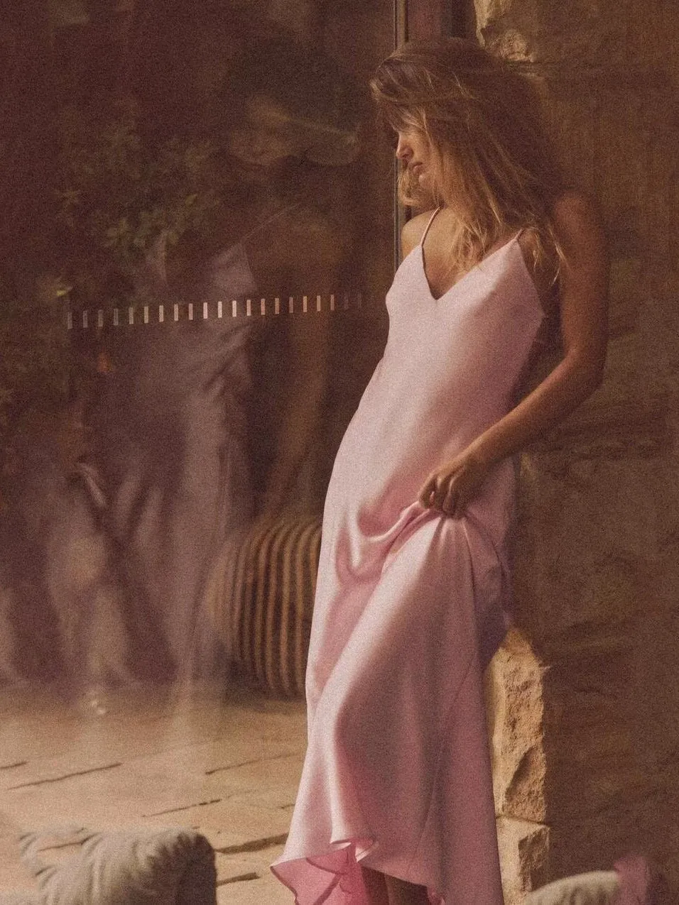 Ele cintura alta cetim de seda v-ne scela midi dr verão novo vestido de faion feminino za2025 strapl longo vestido de noite