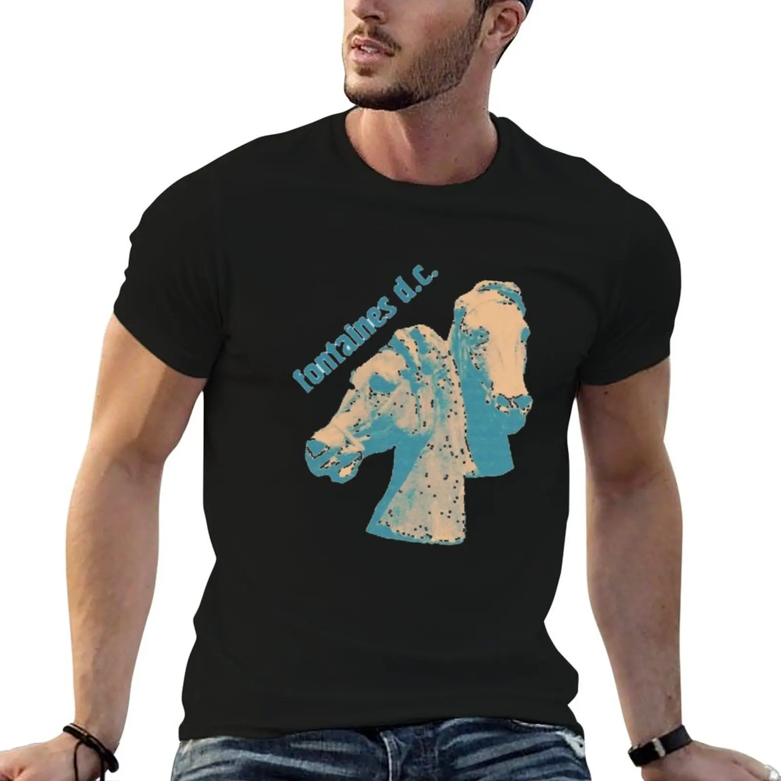 EXCLUSIVE - Fontaines T-Shirt Plus Size Summer Short Sleeve T-Shirt