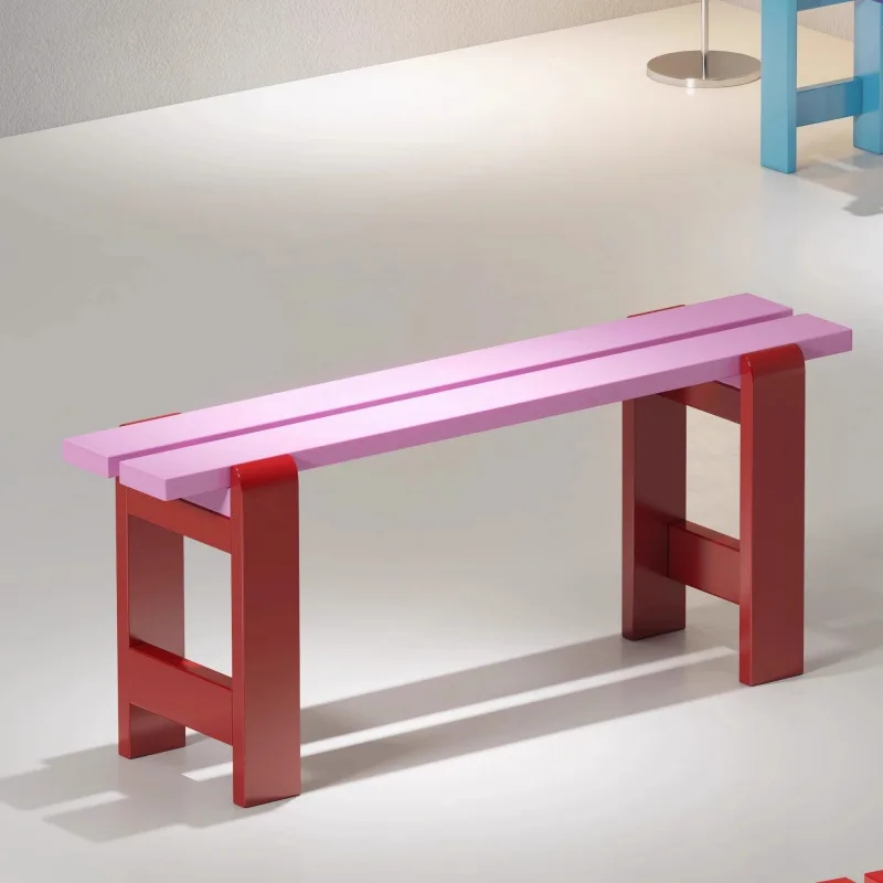 Color entry modern simple shoe changing stool porch dining chair bench bedside household door board bench Nordic