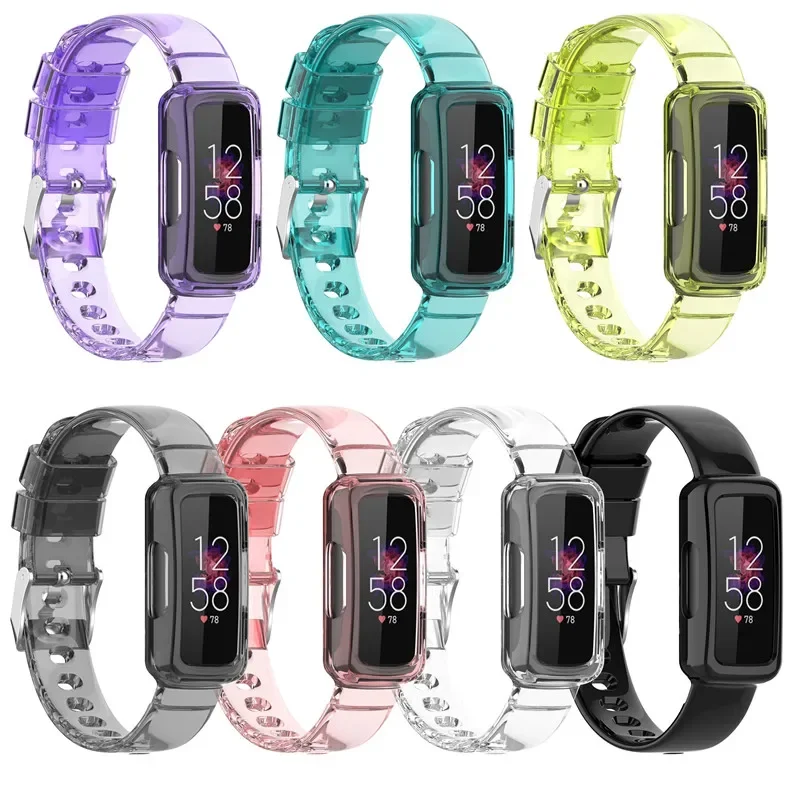 lucency Wrist Band Compatible with Fitbit Ace 2 3 Kids Smart Watch Rubber Bracelet For Fitbit Inspire HR/Inspire 2/Fitbit Luxe