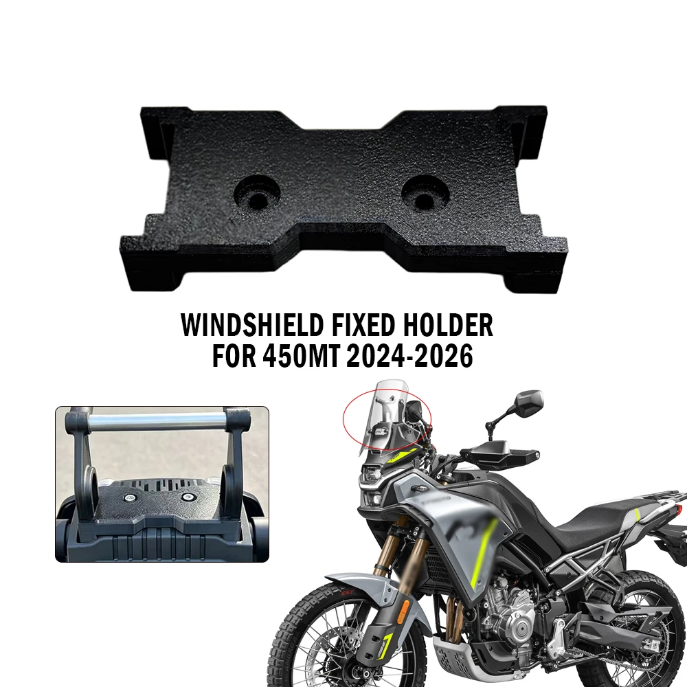 For CFMOTO 450MT CF450MT 450 MT MT450 2024-2025-2026 Motorcycle Windshield Fixed Holder Windscreen Bracket 450MT Accessories