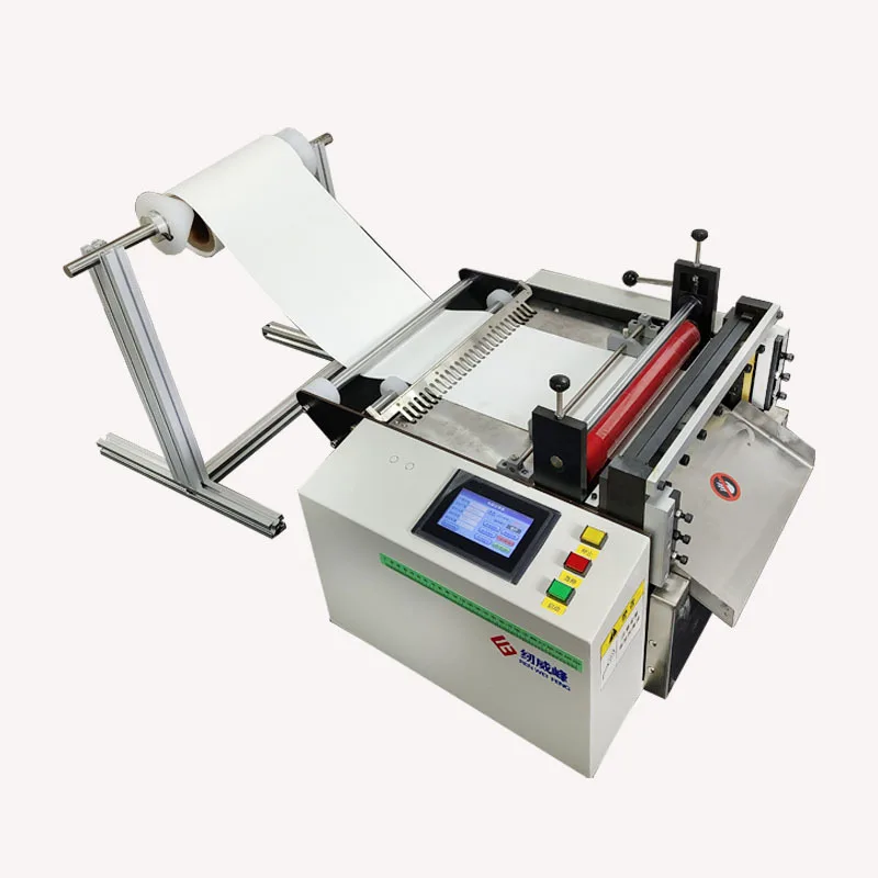 Automatic Roll to Sheet Cutter Machine High Power 320 with High Knife Holder for Oxford Cloth Velcro and Fabric Cutting