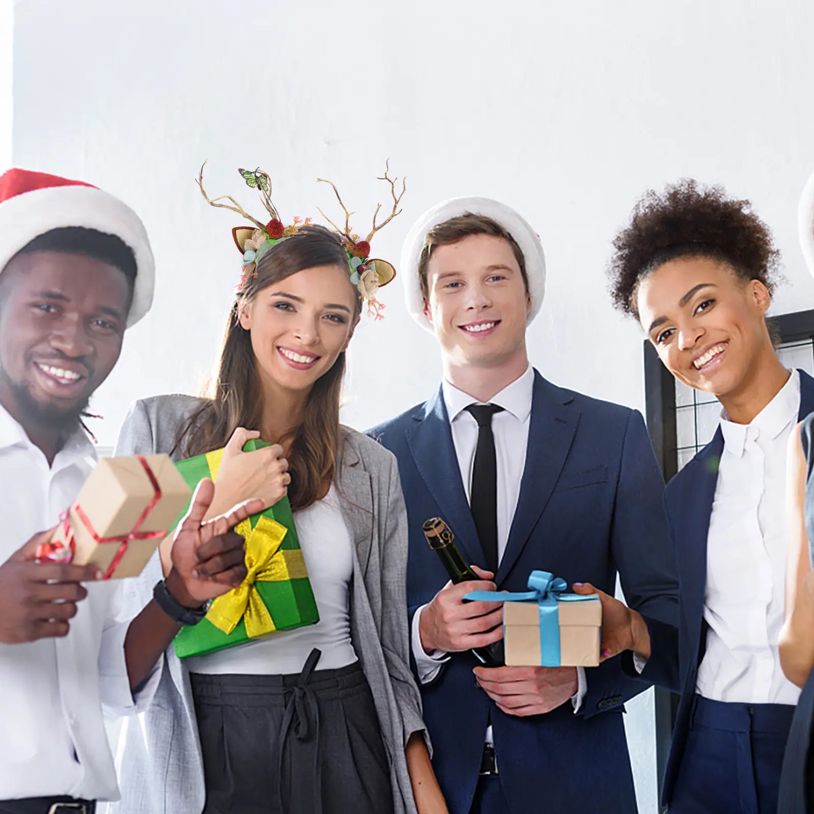 

Antler Headband Christmas Twig Design Lightweight Hair Hoops Party Costume Festival Hair Bands Accessories