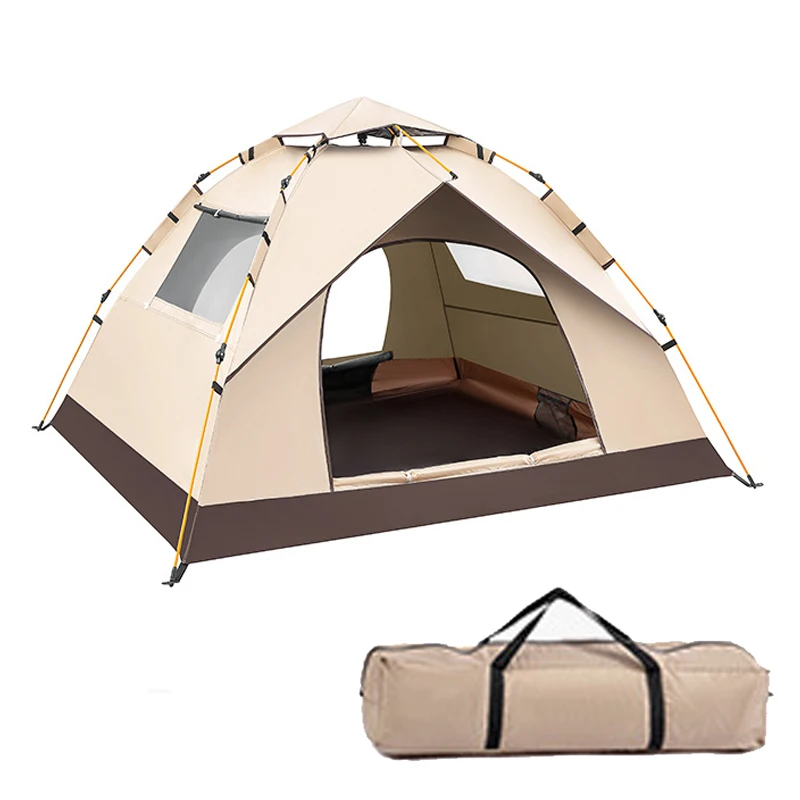 

Custom Folding Easy Install House Waterproof Windproof Automatic Pop up Adult Bed Camping Tent for 2 or 3 Person