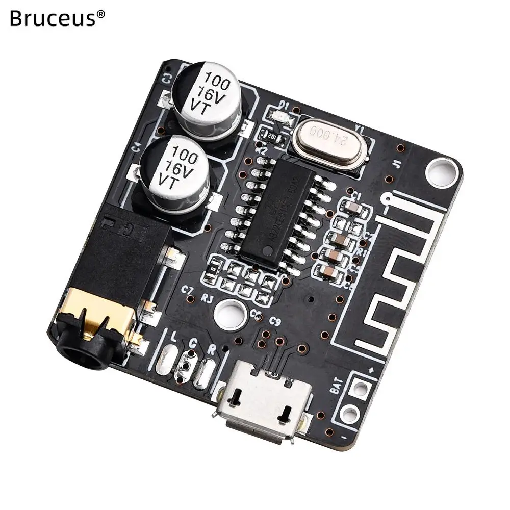 VHM-314 MP3 BT Bluetooth Audio Receiving Decoding Board 5.0 Lossless Car Decoder Amplifier Module Car Speaker Replacement