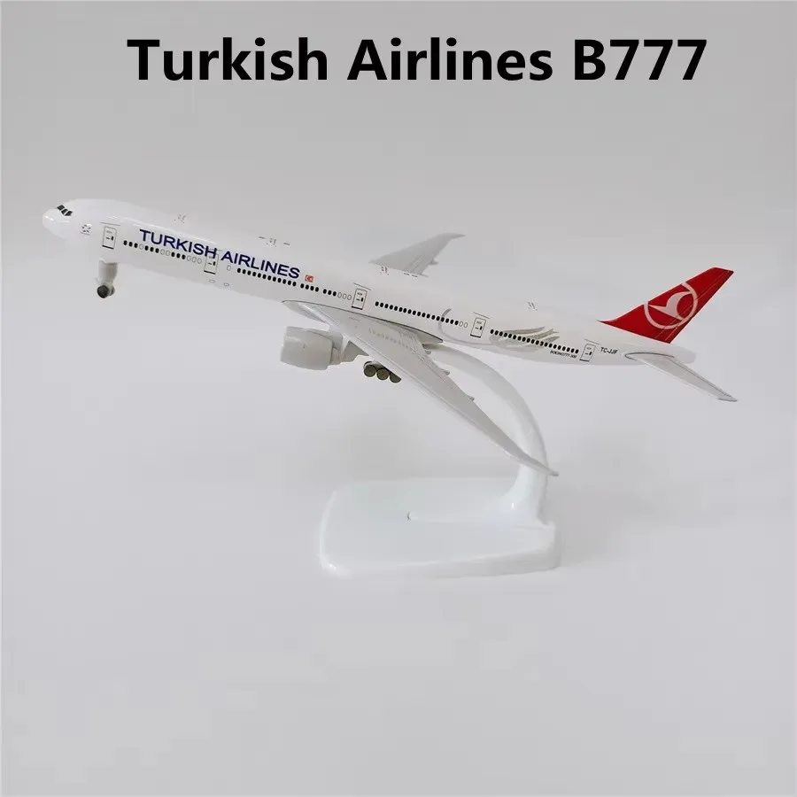 

B777 Air Turkish Airlines 20cm Metal Scale Aircraft 1 400 Model Planes Miniature Airplane Toy Plane for Children Collection Gift