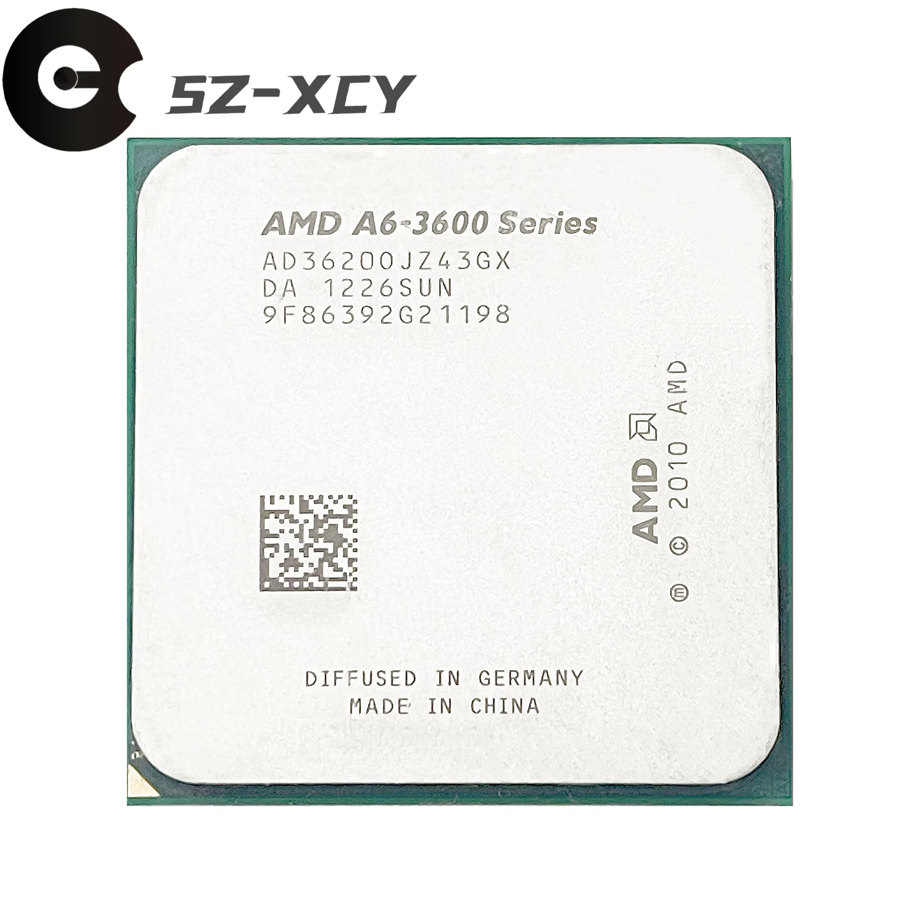 AMD A6-Series A6-3620 Quad-Core 2.3Ghz 65w FM1 905-pin CPU AD3620OJZ43GX