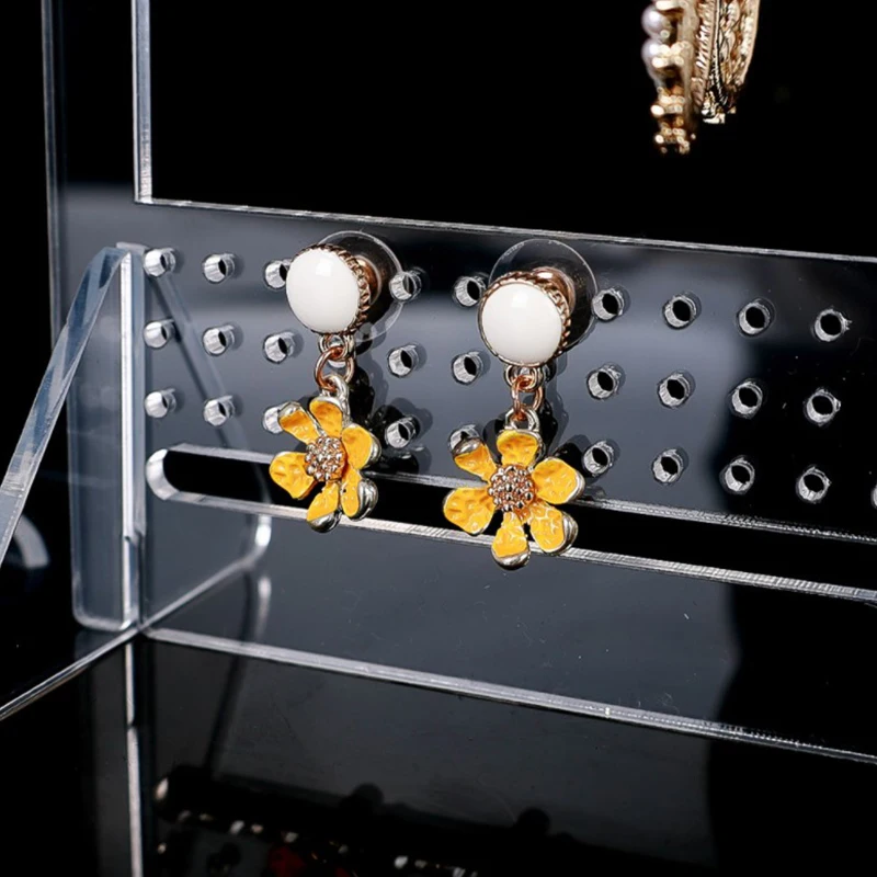 Mini Coat Hanger Rack Earring Display Stand Large Capacity Jewelry Storage Jewelry Show Case Earring Hook for Girls DIY Gift