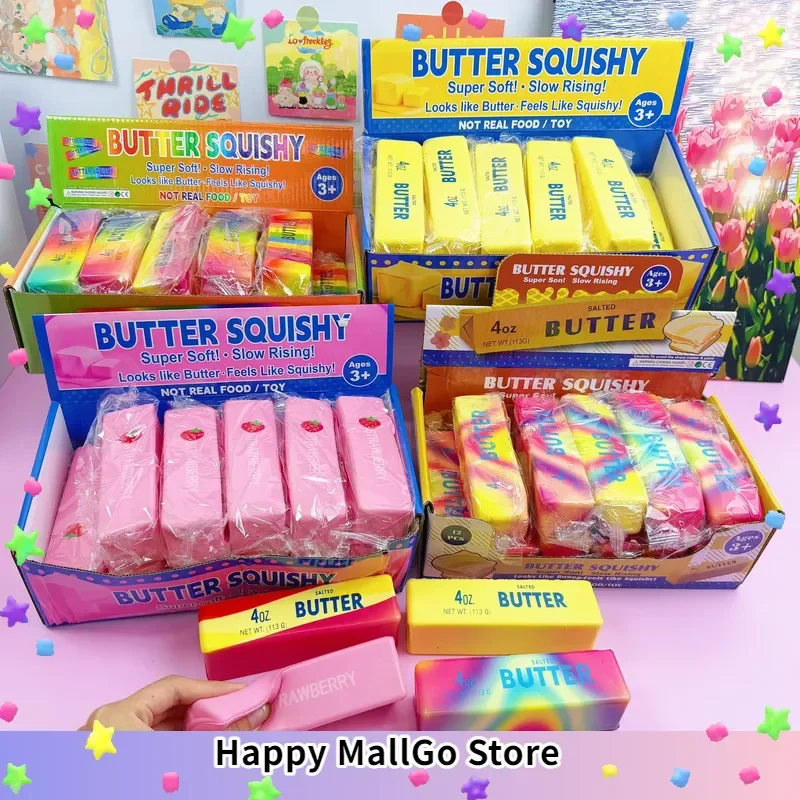 Butter Squishy 13.5cm Butter Stick Slow Rising Soft Moist Texture Stress Relief Fidget Toy For Adult Anxiety Relief Xmas gift