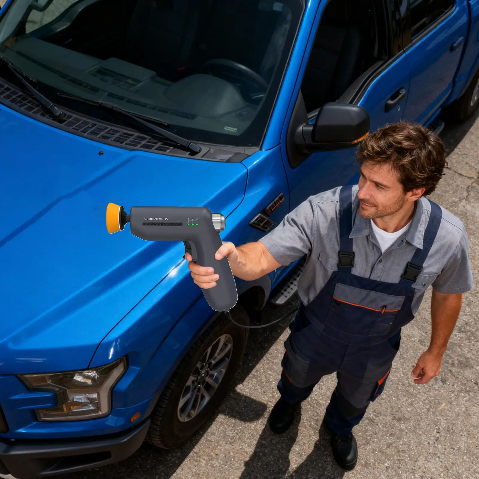 

Car Buffer Polisher Waxer 12V Low-Noise Automotive Waxing Device Scratch Car Polisher For Waxing For Trailer RV Truck Automotive