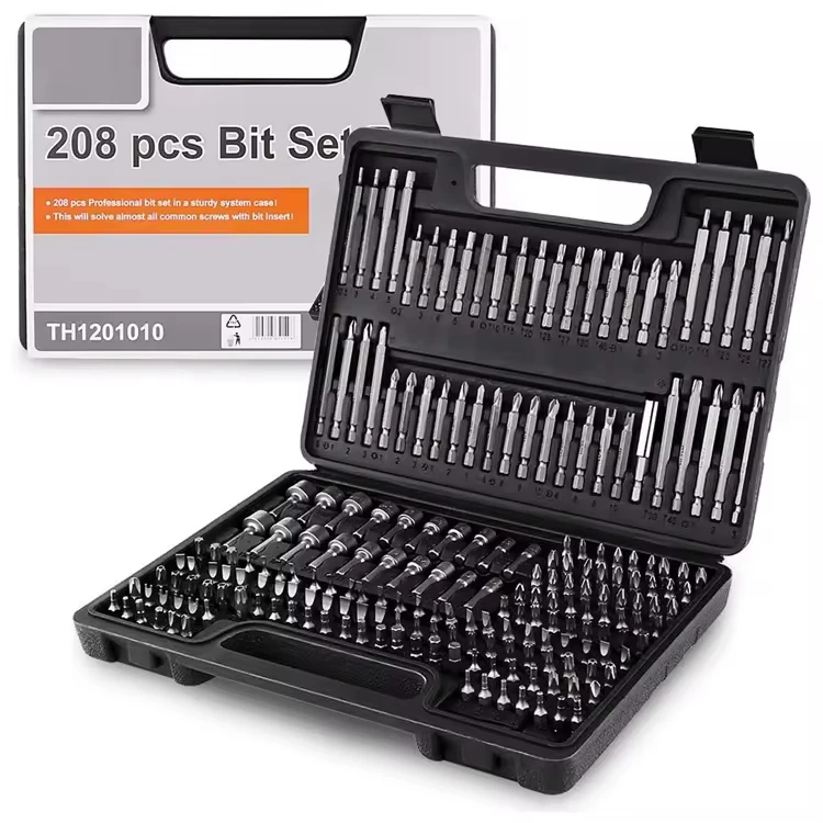 

Portable 208-Piece Durable Screwdriver Head Set Most Popular Power Tool Accessories
