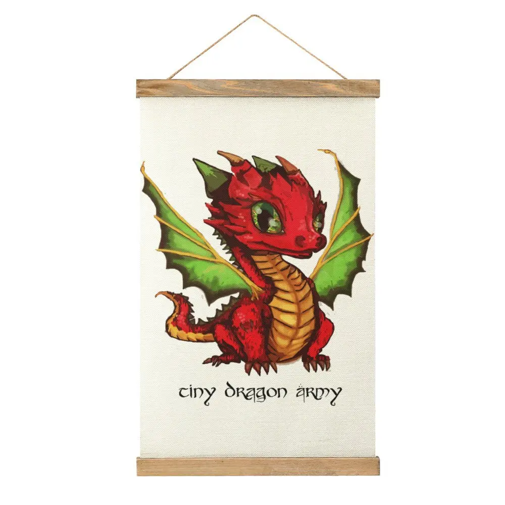 

Novelty Tiny Dragon Army Essential For Sale Canvas Hanging Picture Picture Hanging Humor Living Room Painting Style Decorate