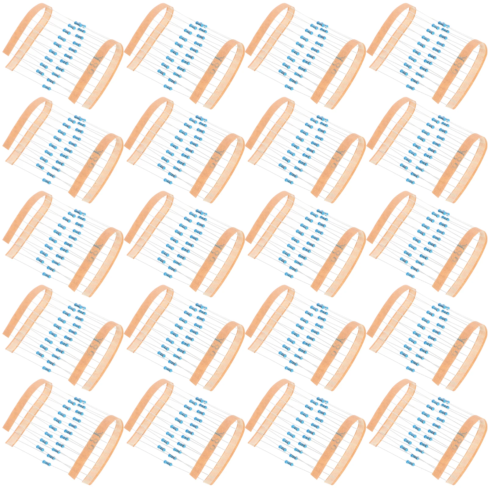 

600pcs 1 Metal Film Resistor Kit 10 to 1MOhm Each Value 1% Precision Easy Use Electronic Components Voltage