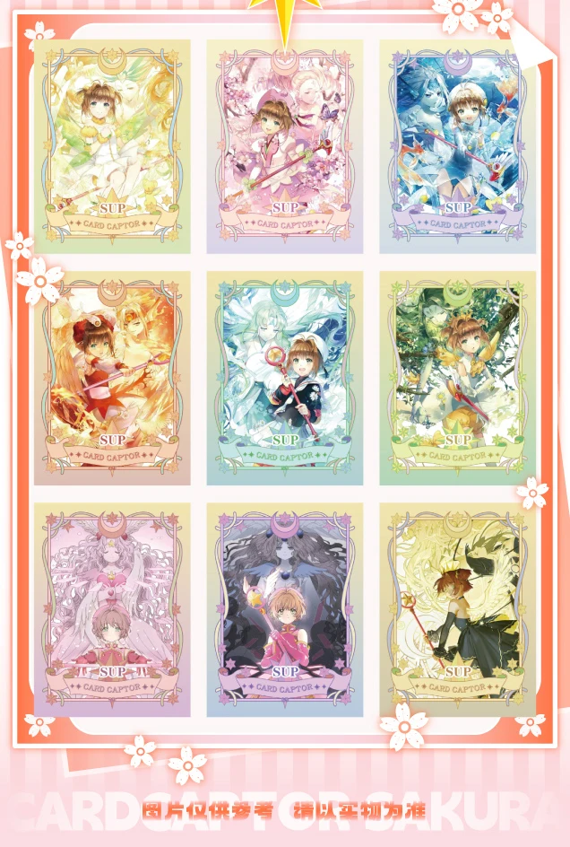 Cardcaptor Sakura Cartões de Edição Colecionável, Personagem de Anime, Especial Raro, Garota Bonita, Presentes de Festa Infantil