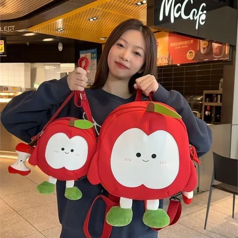 

Милый милый рюкзак с яблоком, женский лоскутный тканевый школьный рюкзак большой емкости, женский легкий легкий рюкзак с героями мультфильмов, Mochilas Mujer, новинка