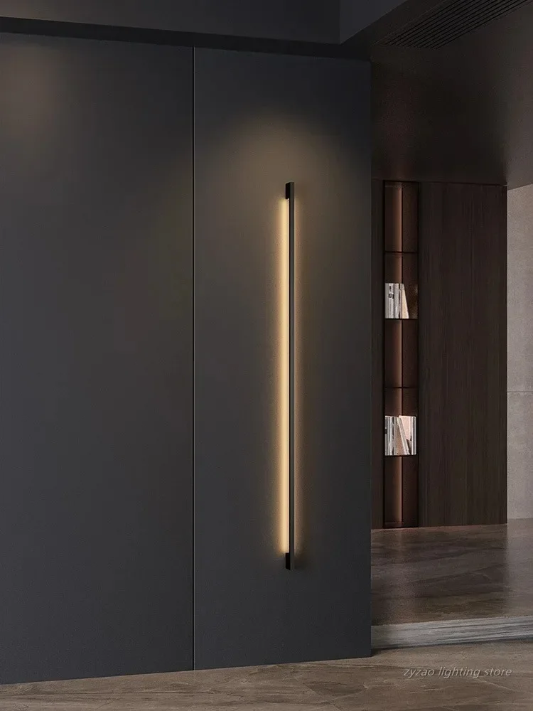 Indoor Atmosphere Handle Wall Lamp Creative LED Strip Linear Lamp Modern Simple Nordic Living Room Decor Wall Lights