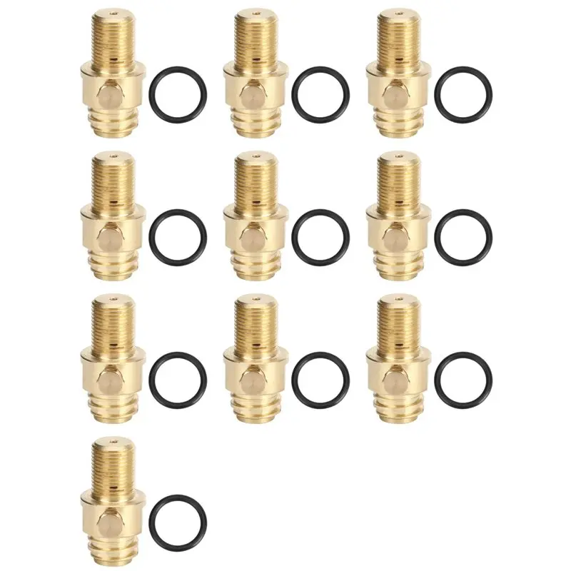 

A01F-10X Soda Cylinder Valve CO2 Refill Adapter Converter M18X1.5, Soda Bottles Cylinder Refill Adapter For Sodastream Tanks