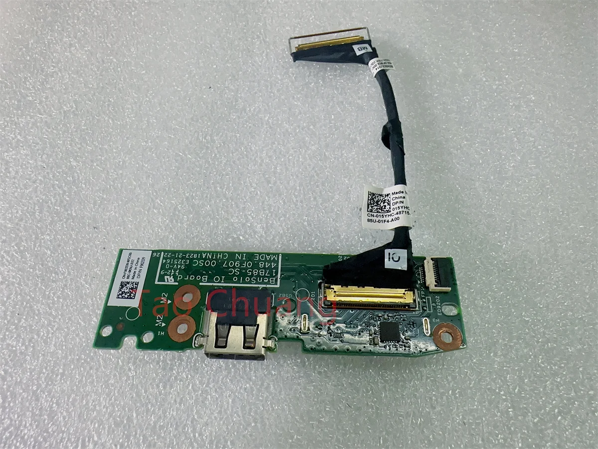 FOR DELL Inspiron 14 5482 2-in-1 USB SD card reader power button board 17B85-1 02Y03W 015YHC