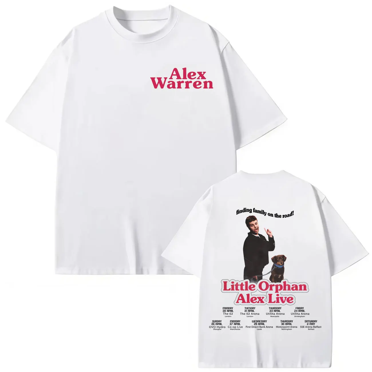 

Singer Alex Warren Tour 2026 T-shirt Men's Women's High Quality Fashion Short Sleeve T-shirts Summer Casual Loose Cotton T Shirt