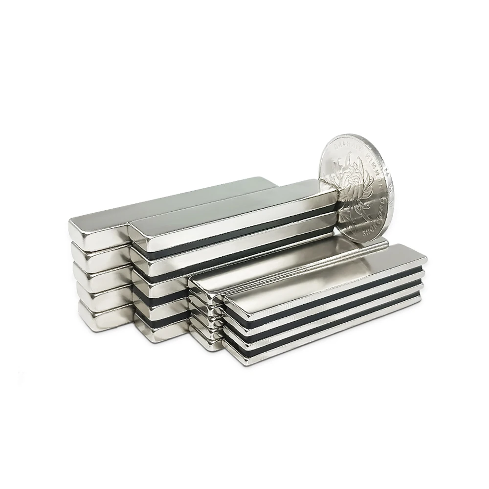 50x10x3/60x10x5mm Neodymium magnet small Block strong magnet Not easy to rust Double sided tape glue mini Fridge magne