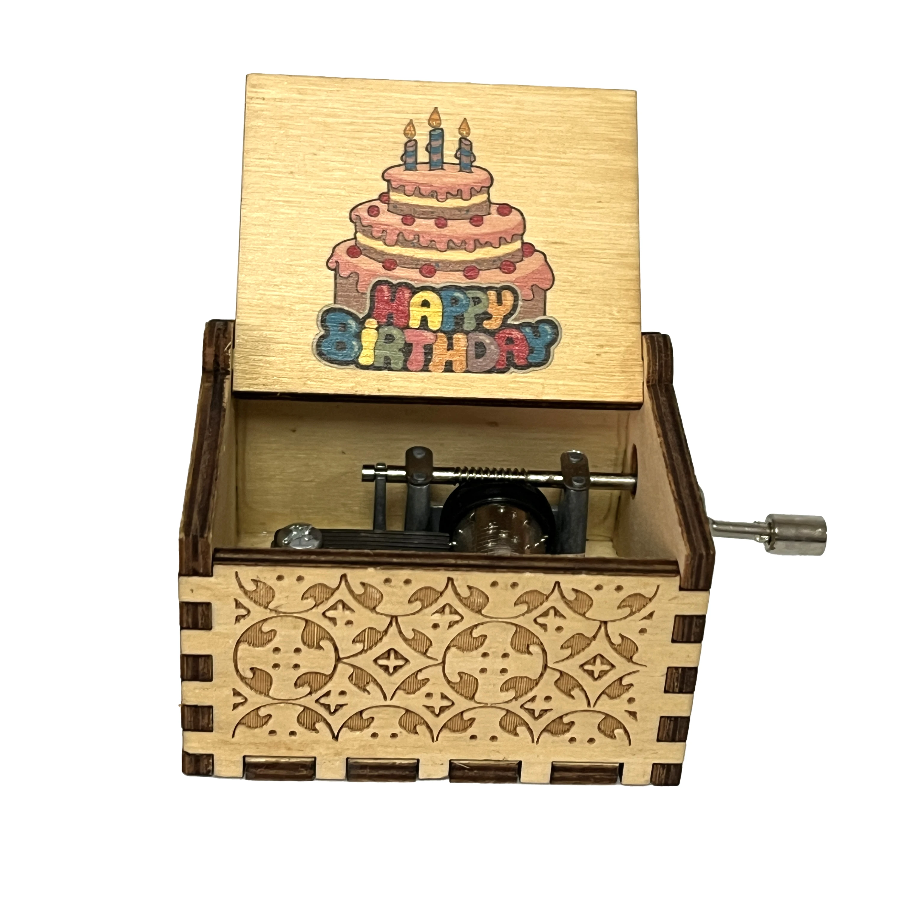 Theme Music Box Wooden Hand Cranked Queen Jurassic Park Neverland Casket caja musical Valentine's Day Birthday Holiday Gifts