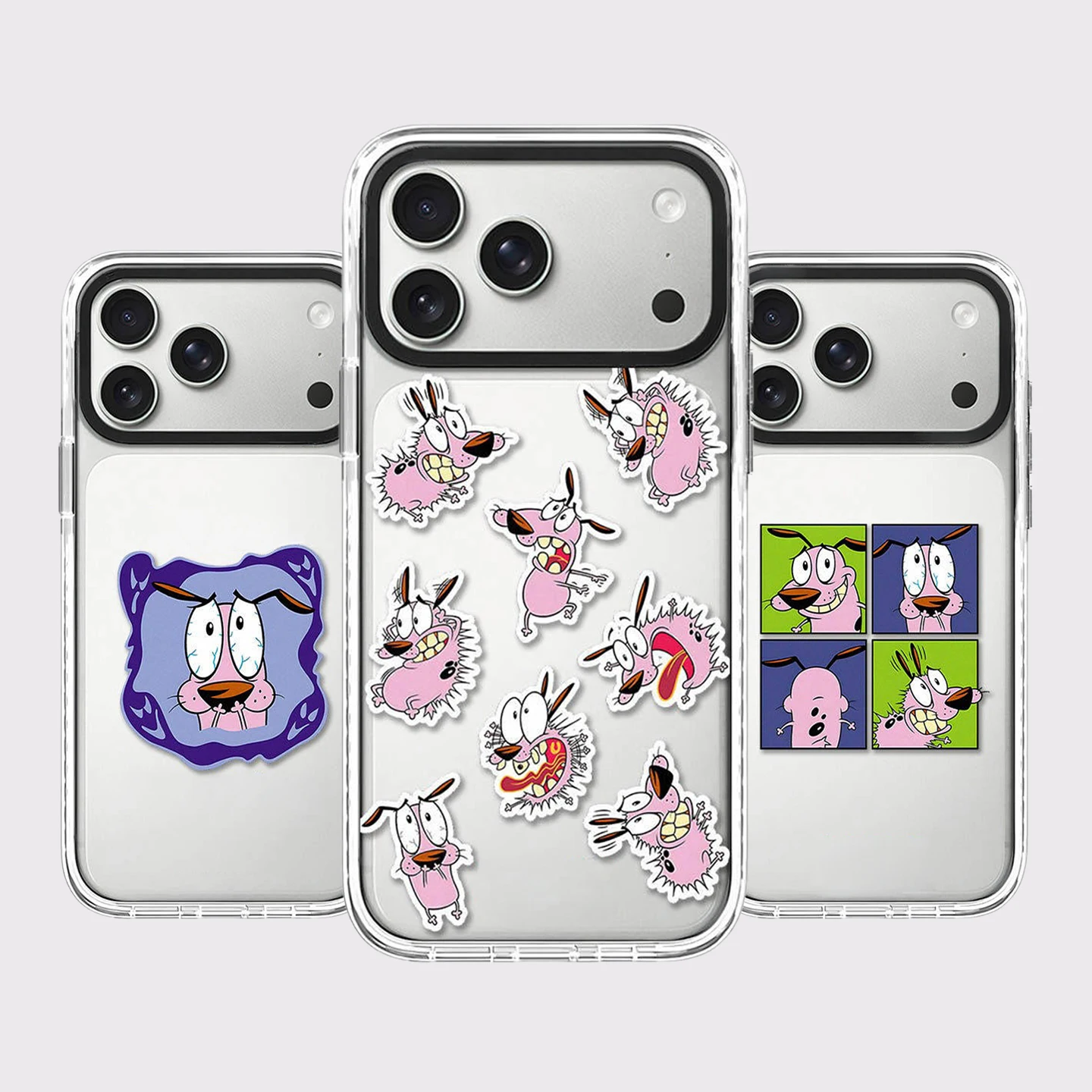 

Impact White Border Magnetic Cover for IPhone 13 14 15 16 17 Pro Max Case for IPhone Air Cartoon Eggplant