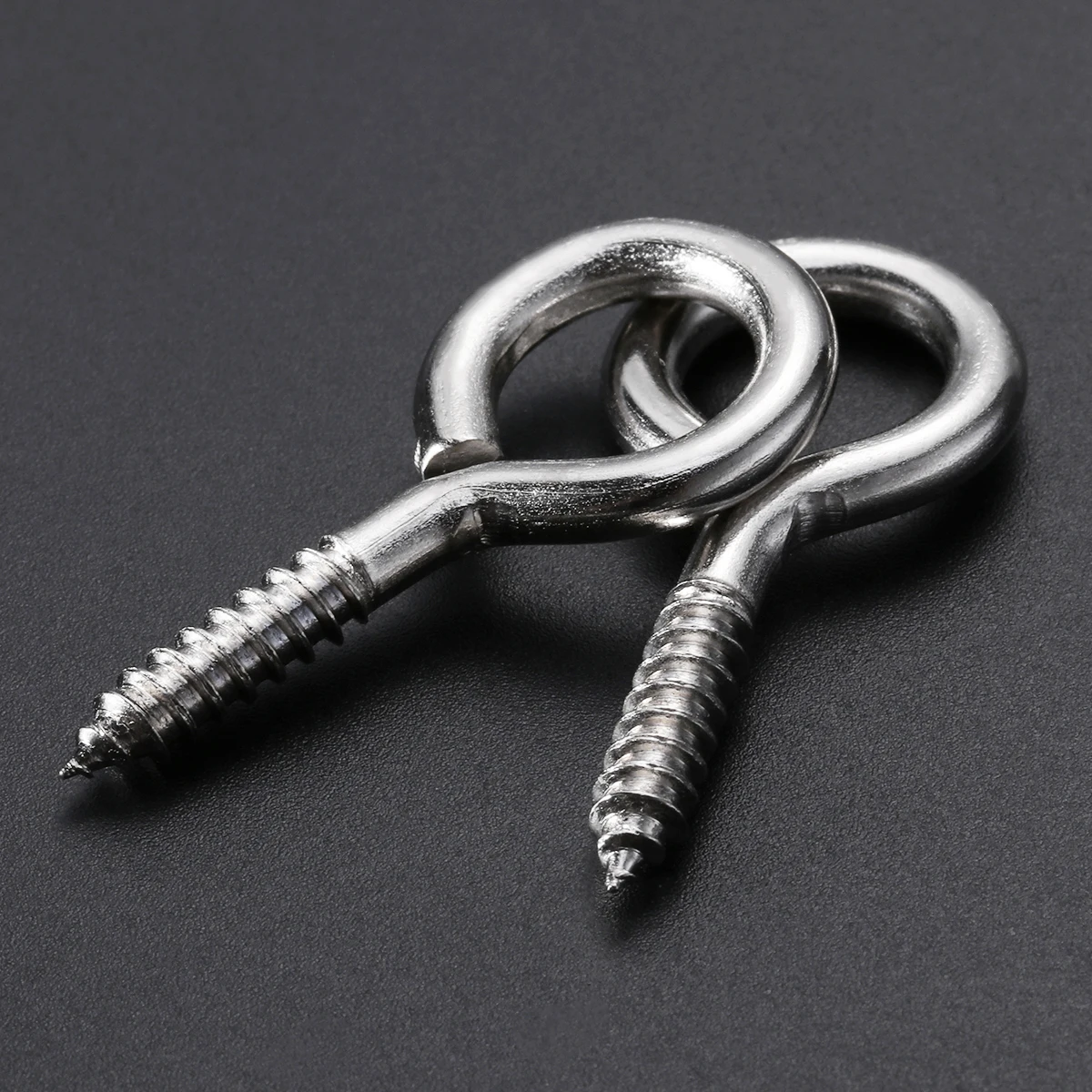 

25pcs Small Screw Eye Threaded Hooks Peg Bails Eye Bolts Hook Jewelry Making Accessary for DIY Craft (Silver)
