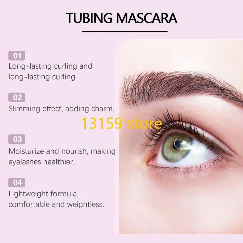 Mascara per ciglia in fibra seta 270A 5D per ciglia più lunghe, più spesse e volumizzanti Mascara impermeabile Mascara per a