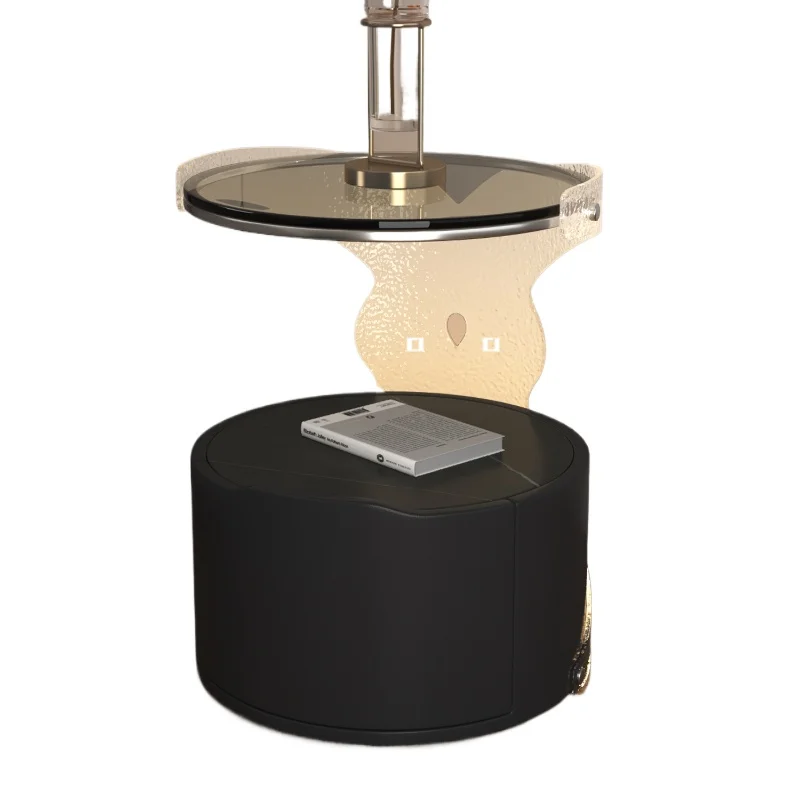 

Villa style acrylic bedside table, high-end bedside table, small coffee table creativity