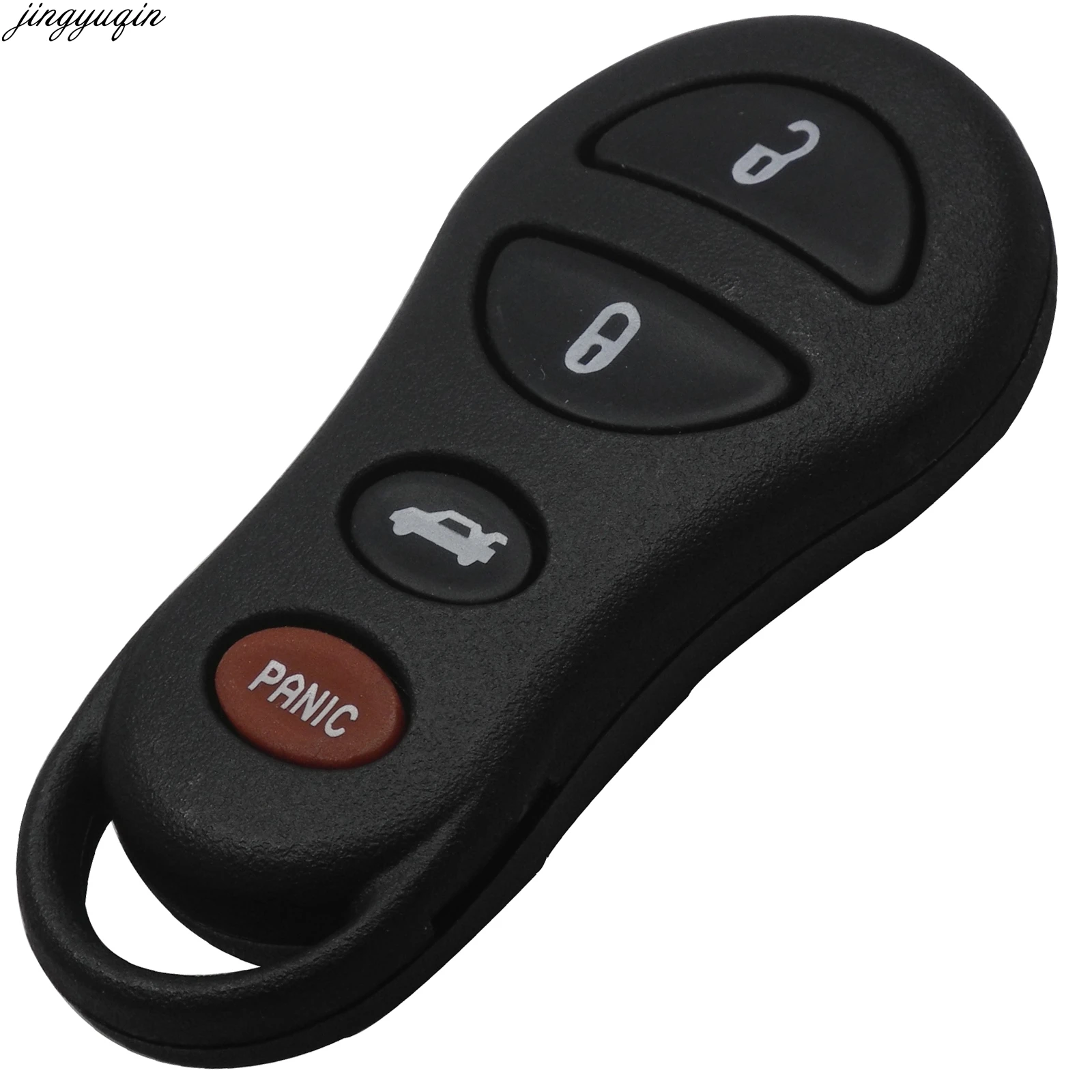 

Jingyuqin Remote Keyless Key Fob Shell Case 4 Buttons for Jeep Liberty for Dodge Stratus Viper For Chrysler Sebring Concorde