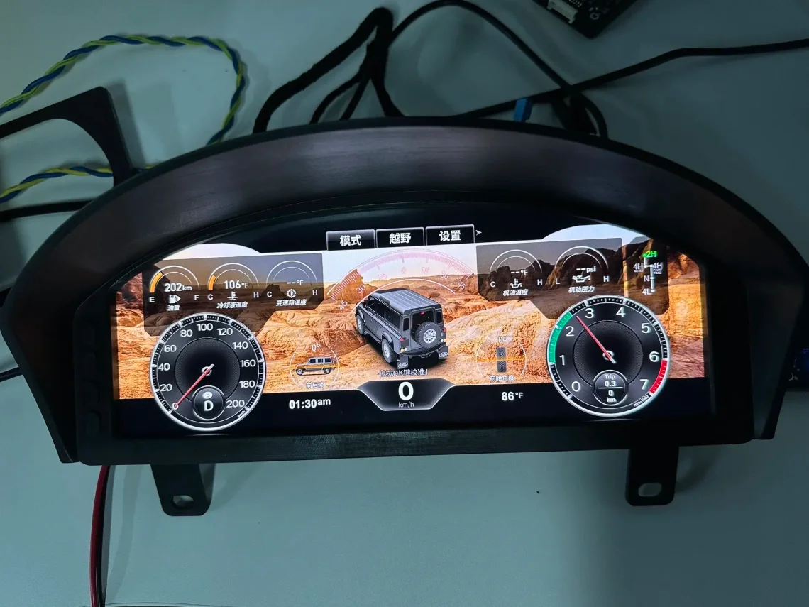 12.3'' For Land Rover Defender 2012 2013 2014 2015 2016 Car Digital Cluster LCD Dashboard Virtual Cockpit Instrument Speedometer