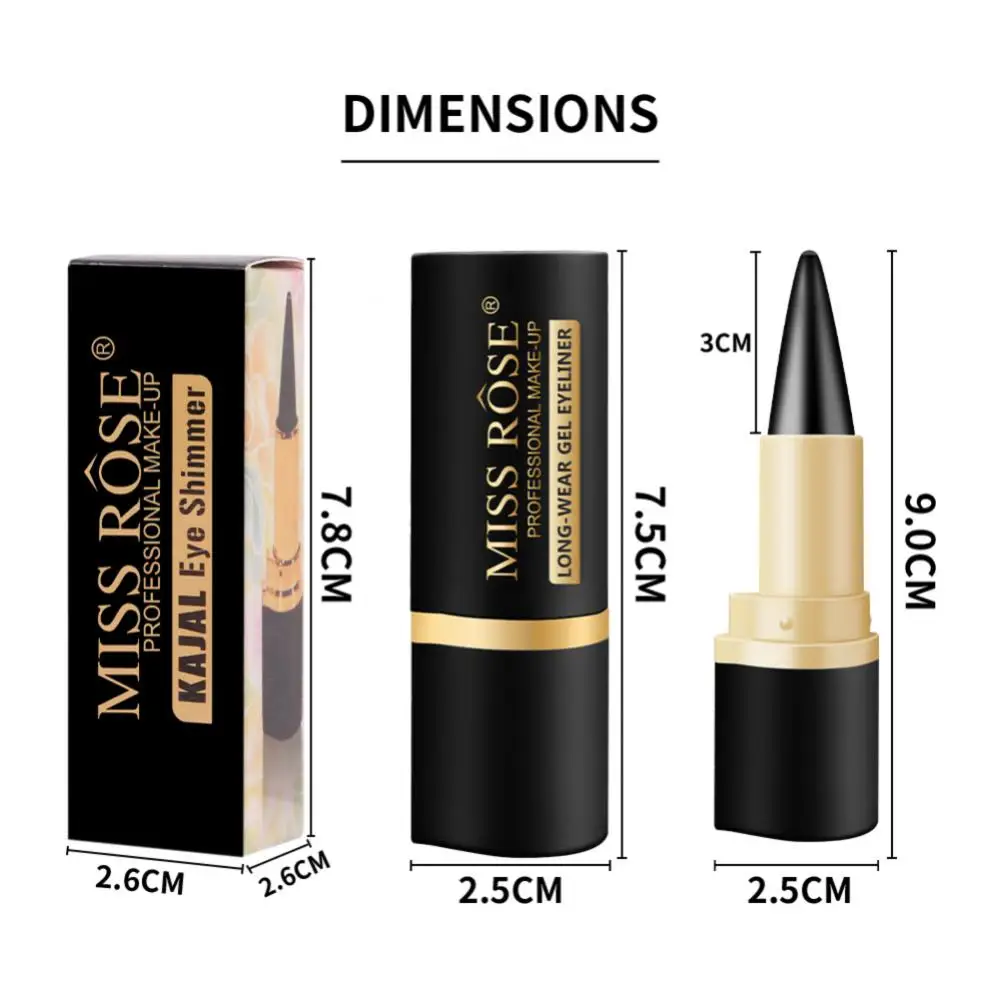 Long-Wear Gel Black Eyeliner Kajal Eye Pencil Wateroroof Eyeshadow Pen Set Eyes Makeup Eye Liner Matte Eye Shadow Make Up