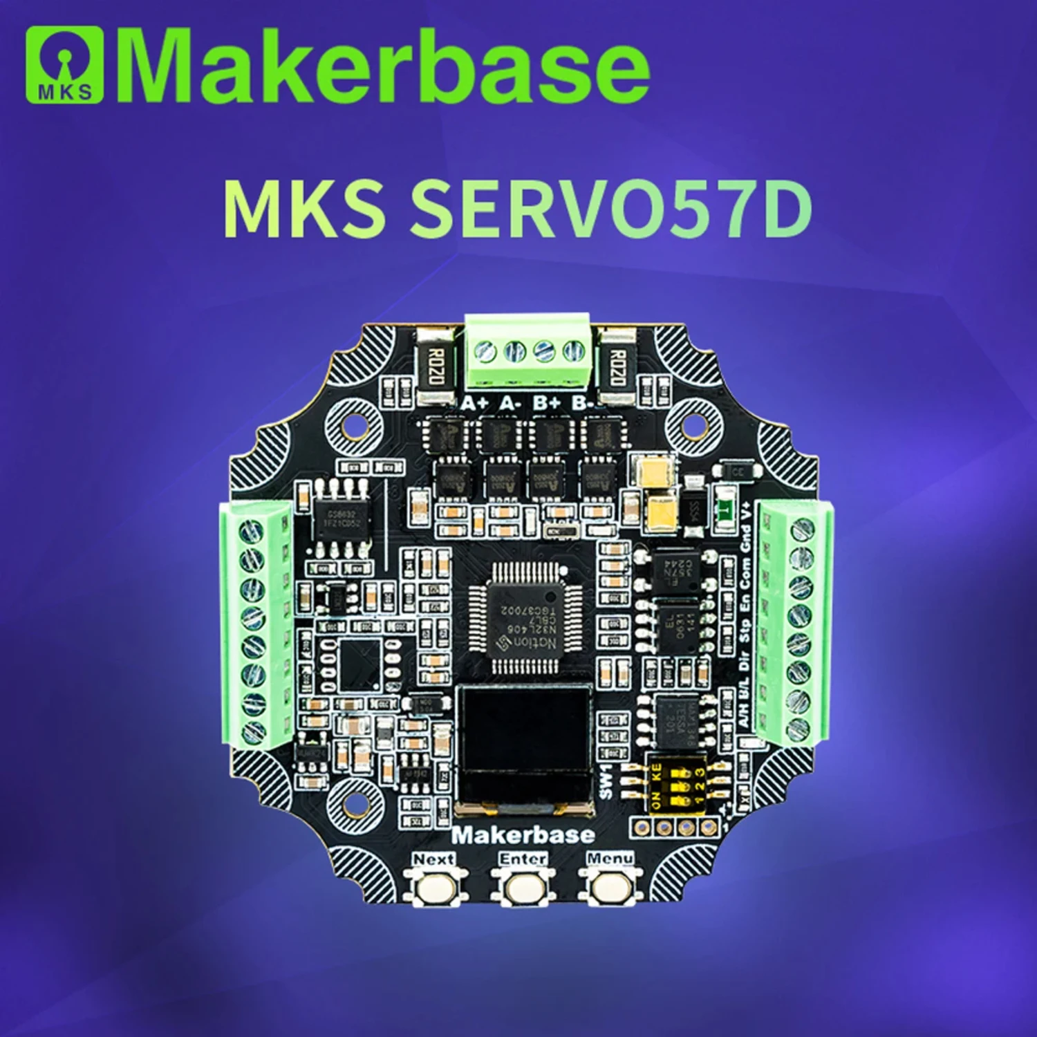 MKS SERVO57D PCBA NEMA23 closed loop stepper motor Driver CNC 3d printer for Gen_L FOC quiet and efficient