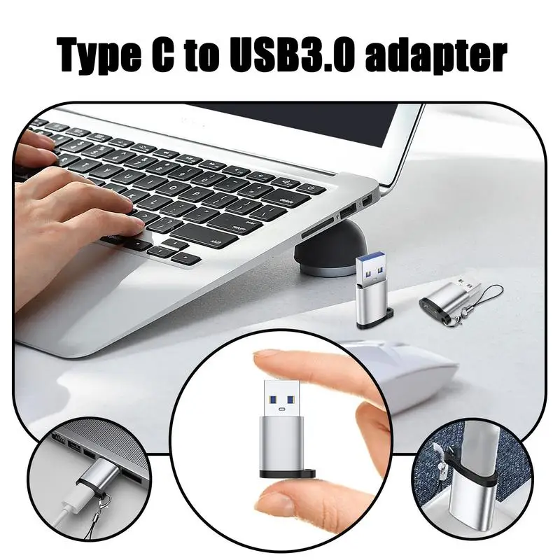 USB-адаптер типа C, разъем USB 3.0, высокоскоростной разъем для передачи данных «папа-мама» типа C для мобильных телефонов, ноутбуков