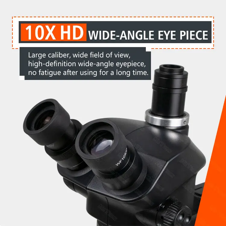 Continuous Zooming Trinocular 7-50X Stereoscopic Microscope for Precision Repair