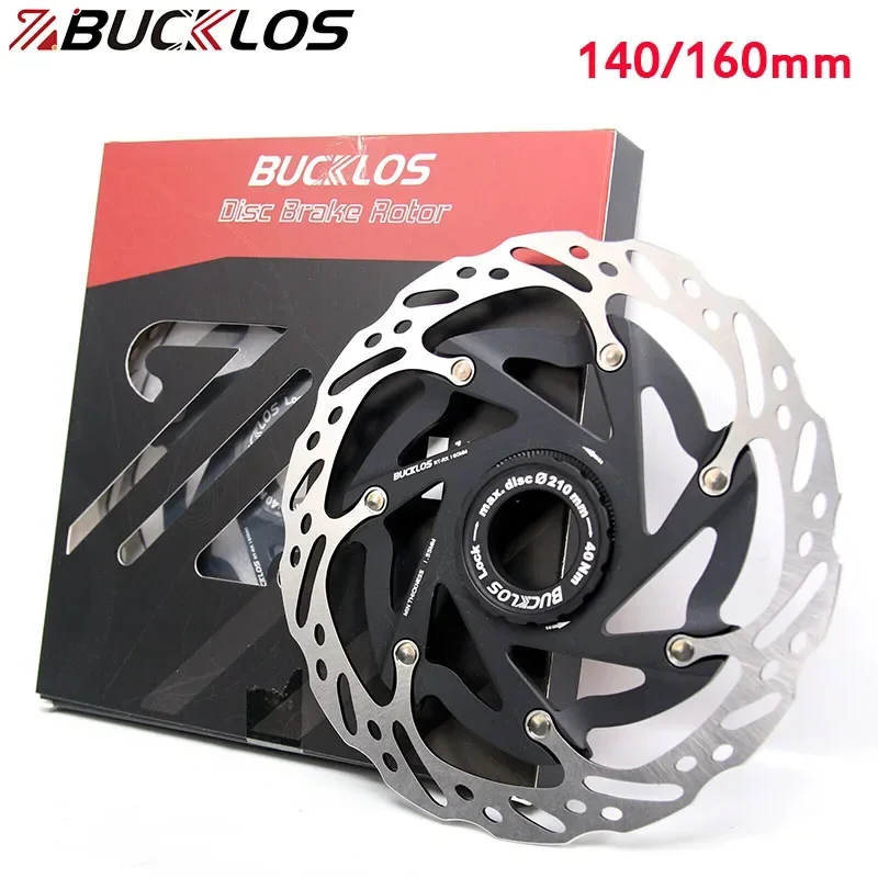 

BUCKLOS Centerlock Disc Brake Rotor 140mm 160mm RT-CTX-R Rotor Road Mountain Bike w/Lock Ring Brakes Disc MTB Floating Rotor