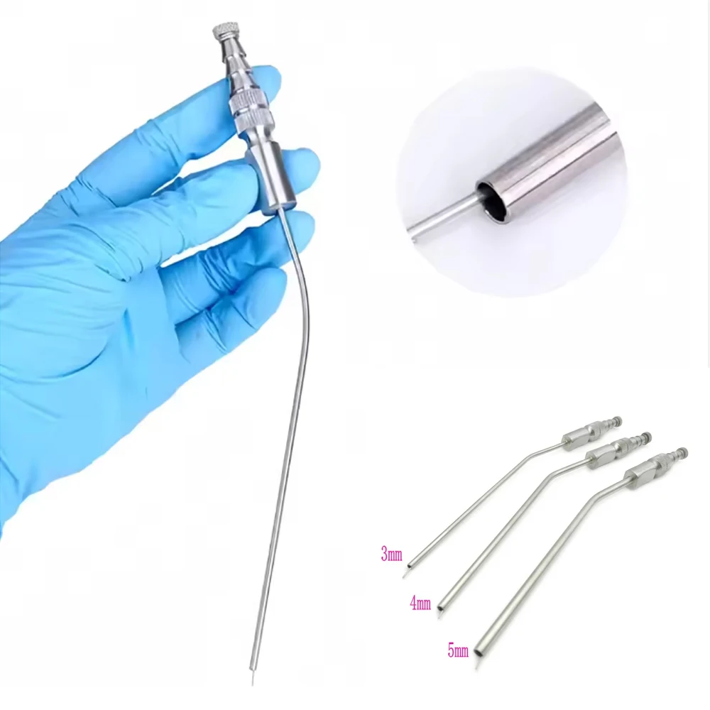 

Dental Weak Pipette Stainless Steel Aspirator Tube for Surgery and Implant Procedures Laboratory Suction Tool 3mm 4mm 5mm