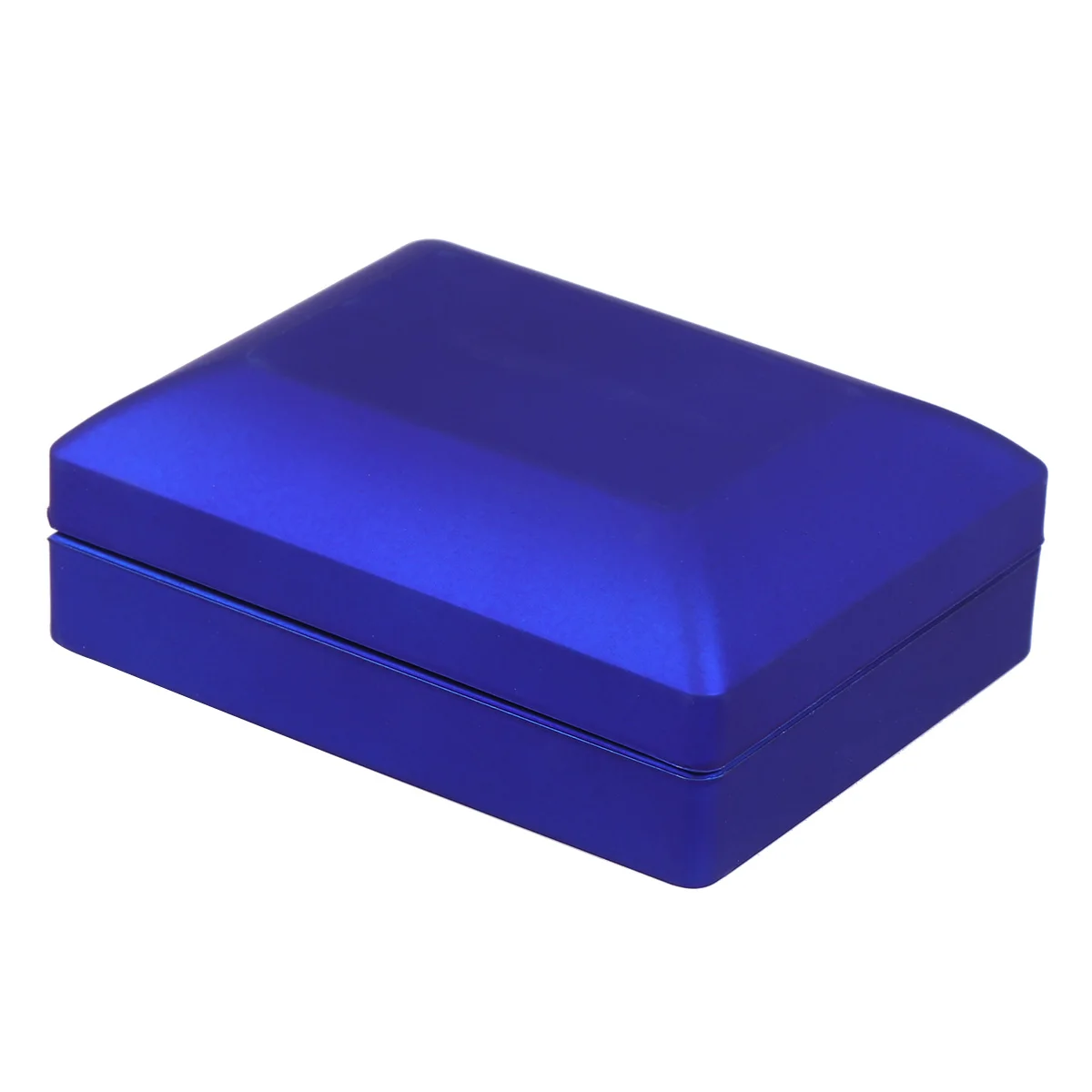 

Led Lighted Jewelry Box Gift Durable Rubber Material Elegant Storage Case Necklaces Rings Blue 7X9X3.2Cm Jewelry Packaging