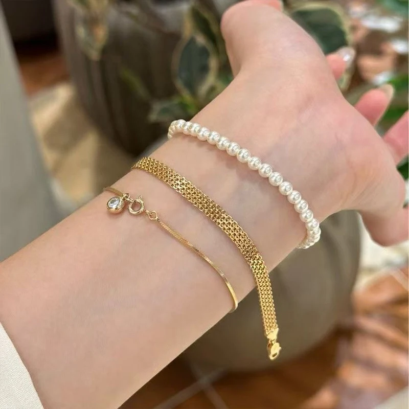 925 Sterling Silver Bracelet Simple Style Charming Woman Bracelet Retro And Minimalist Ribbon Design Bracelet Exquisite Jewelry
