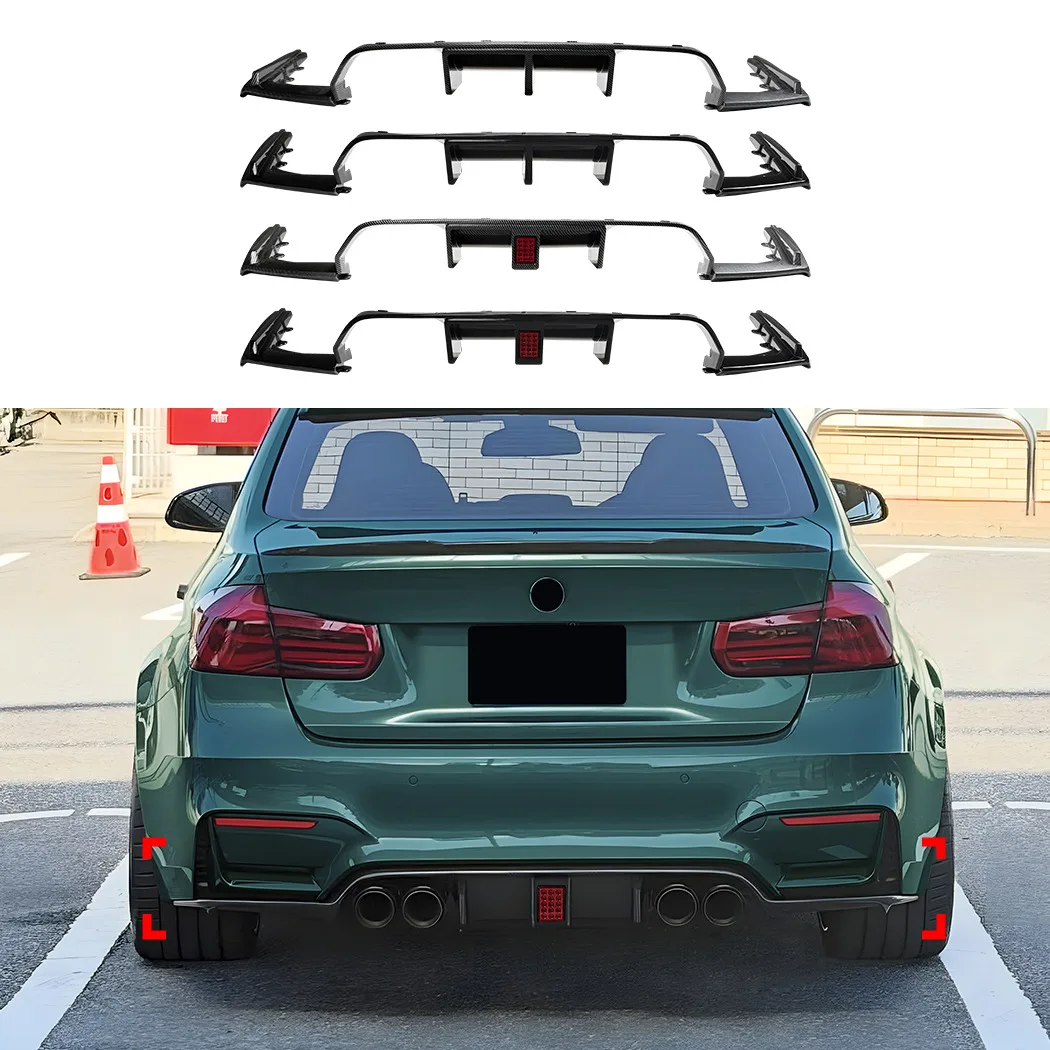 

For BMW 3 Series M3 M4 F80 F81 F82 F83 2014-2019 Rear Lip Spoiler Diffuser Body Kit Exterior Modification Upgrade Accessories