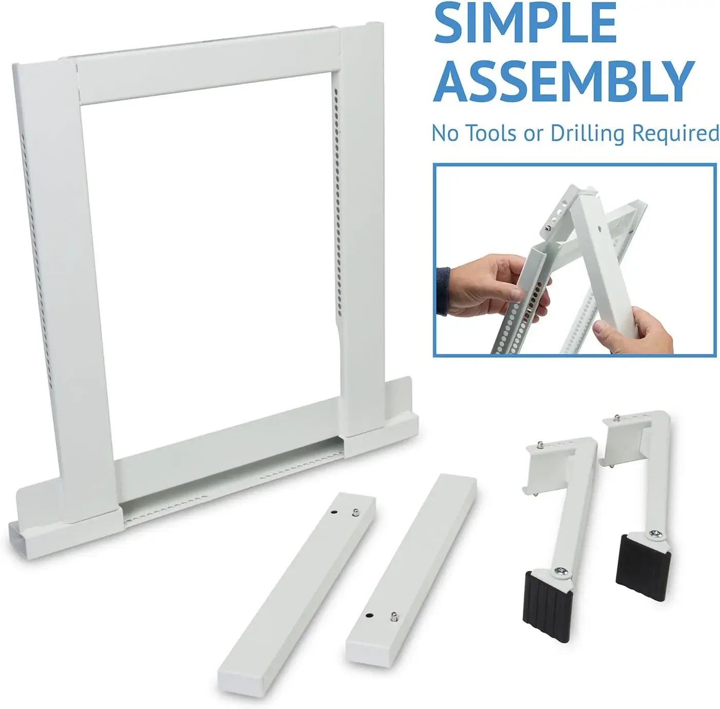 200lbs Sturdy AC Support Bracket - No-Drill Steel Mount for 19.25”H x17.25”L Windows, Easy Installation