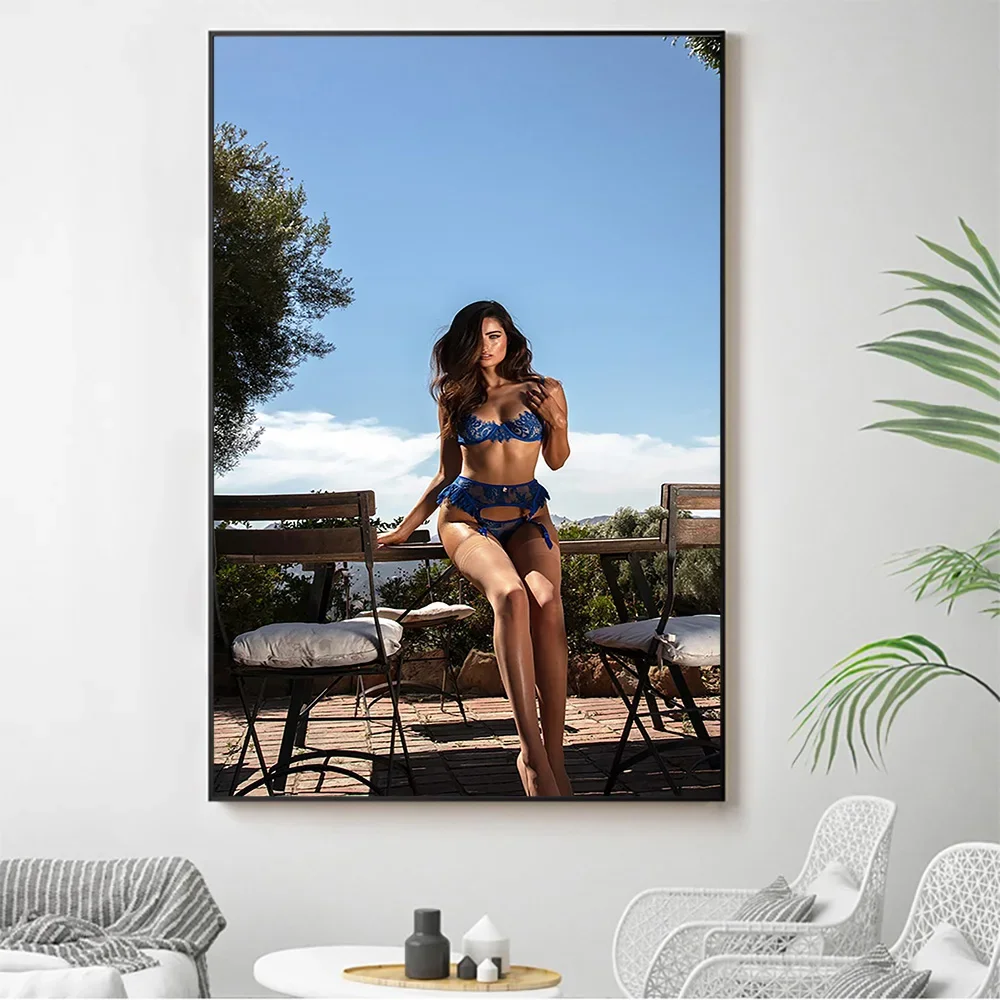 Silk Cloth Wall Poster Renée Murden Sexy Model Star Art Home Decoration Gift