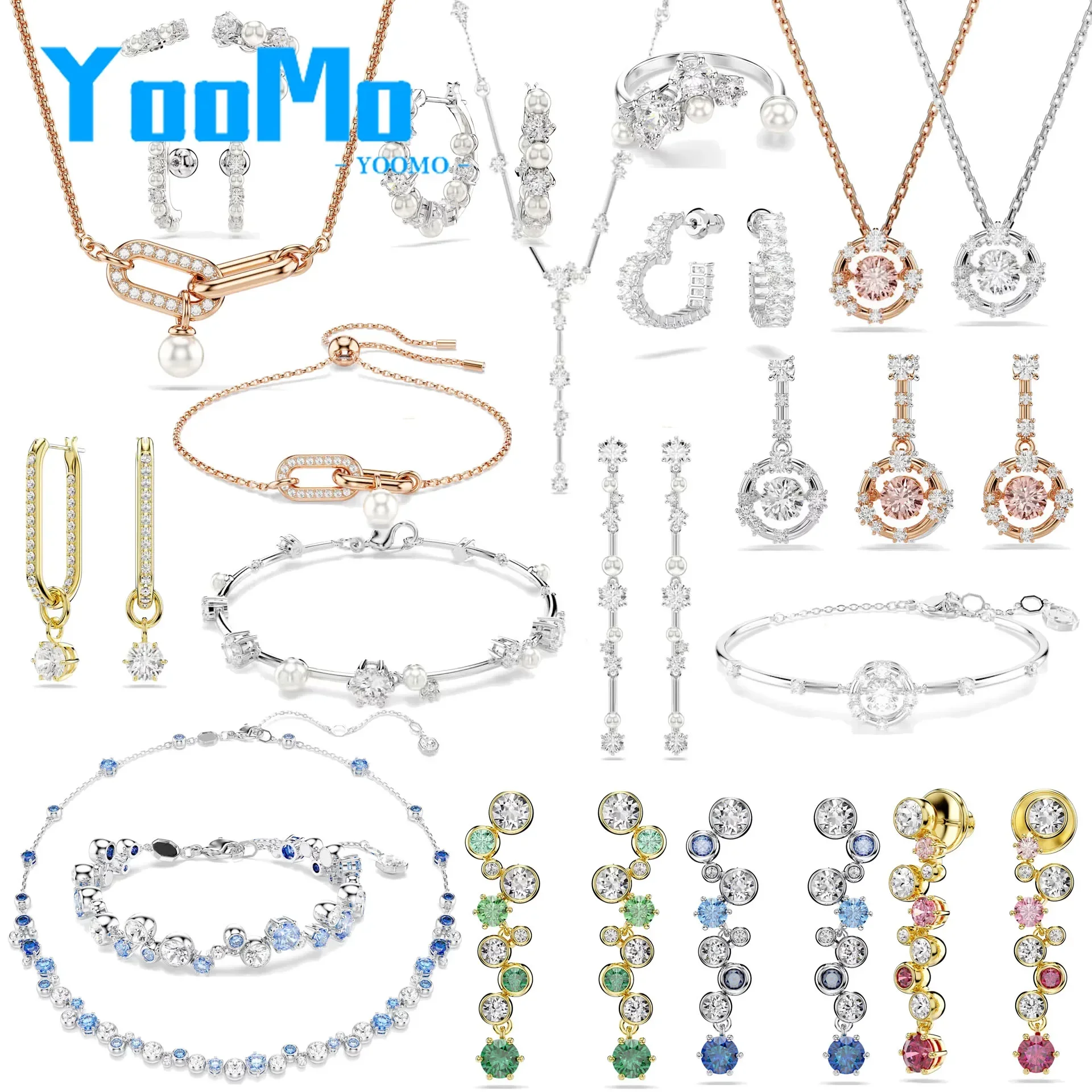 New Jewelry New Sales Trends Pearl High-Quality Original Necklace Bracelet Love Earrings Ring Sweet Waste Women's Wedding Gift