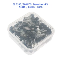 50/100/200PCS Transistors Kit A1015 C1815 C945 NPN Silicon Transistor TO92 Audio Frequency Amplifier Triode Electronic Component