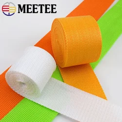 Meetee 10meter 50mm poliester Nylon PP taśma wstążka do spinania pleciony pasek torby pas odzieży buty odkryty opaska akcesoria