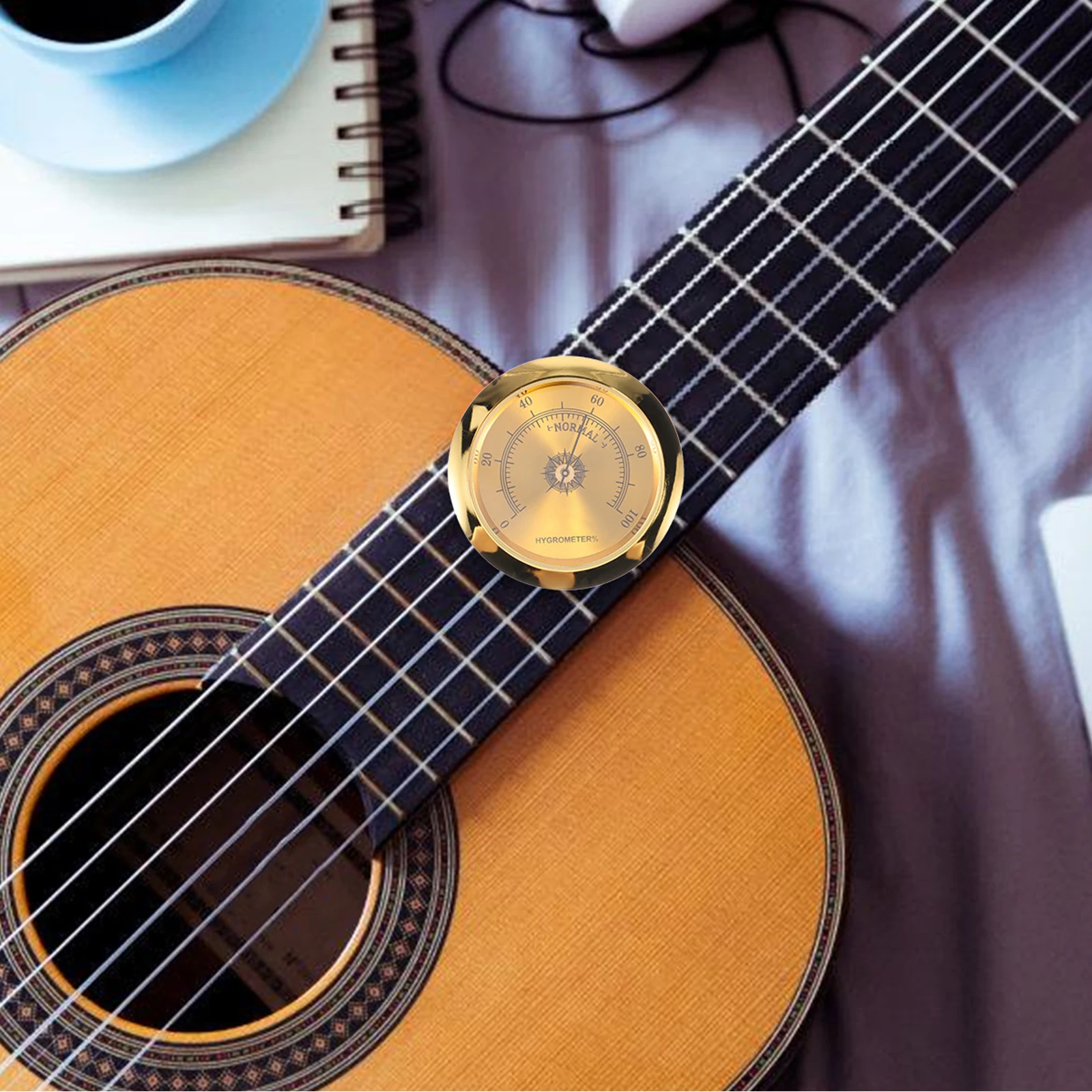 

Guitar Humidity Meter Monitor Folk Hygrometer Accessories Acoustic Weather Hygrometers Wooden